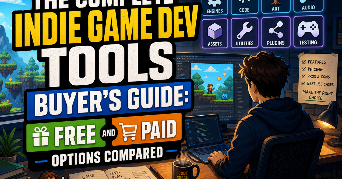 The Complete Indie Game Dev Tools Buyer’s Guide: Free and Paid Options Compared