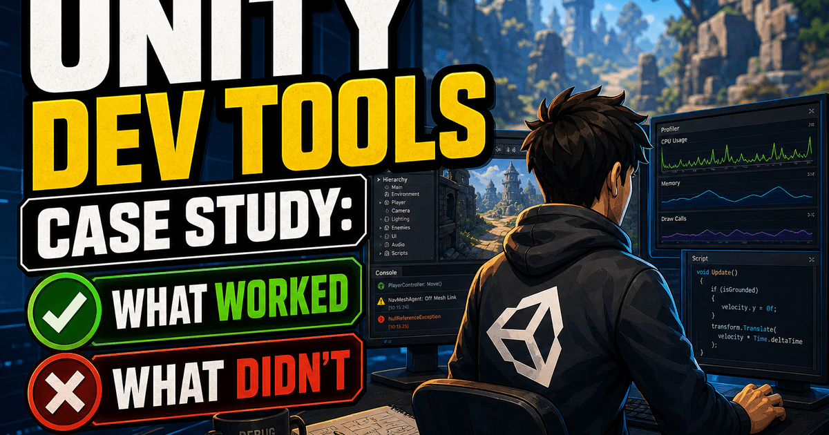Unity dev tools case study: what worked and what didn't