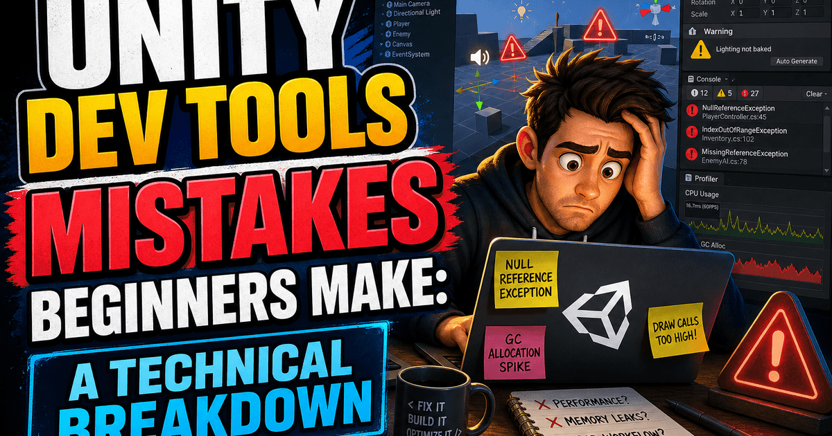 Unity Dev Tools Mistakes Beginners Make: A Technical Breakdown