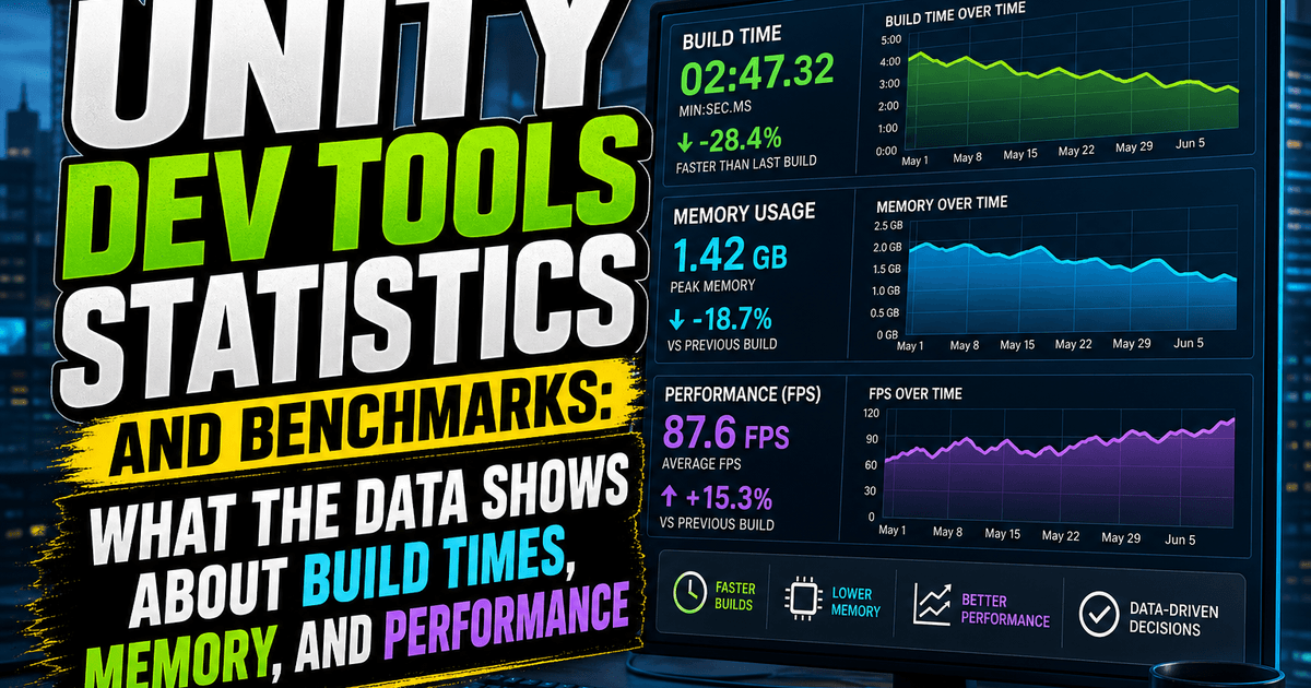 Unity Dev Tools Statistics and Benchmarks: What the Data Shows About Build Times, Memory, and Performance