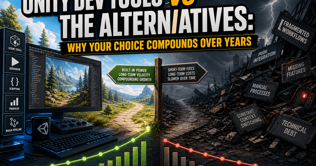 Unity Dev Tools vs the Alternatives: Why Your Choice Compounds Over Years
